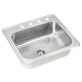 25 x 22 x 8-Inch Stainless-Steel Single Compartment Kitchen Sink