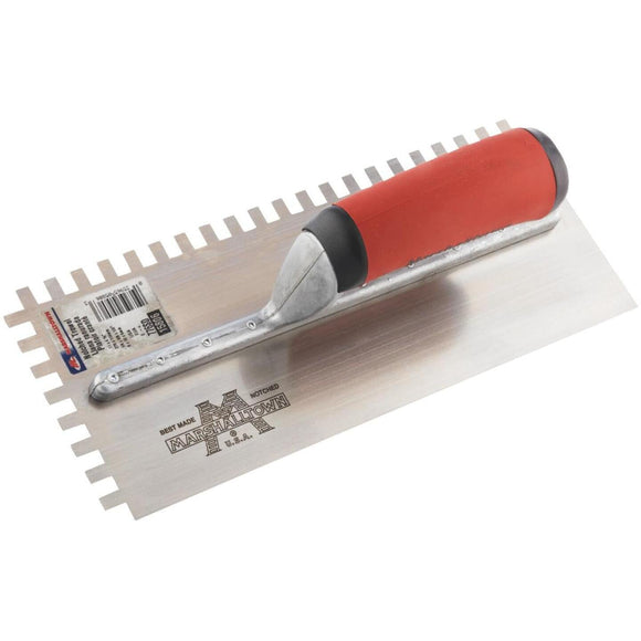 Marshalltown 1/4 In. x 3/8 In. Square Notched Trowel