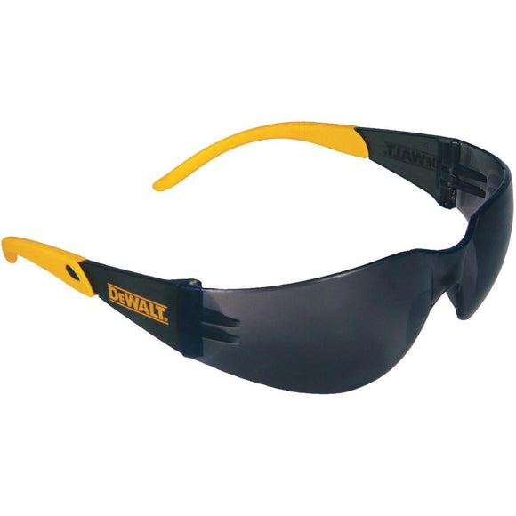 DeWalt Protector Black/Yellow Frame Safety Glasses with Smoke Lenses