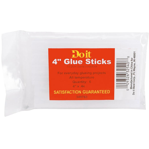 Do it 4 In. Standard Clear Hot Melt Glue (6-Pack)