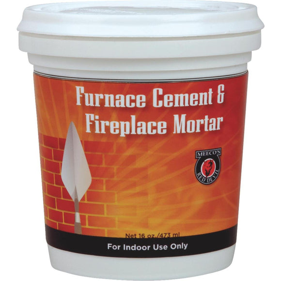 Meeco's Red Devil 1/2 Pt. Gray Furnace Cement & Fireplace Mortar
