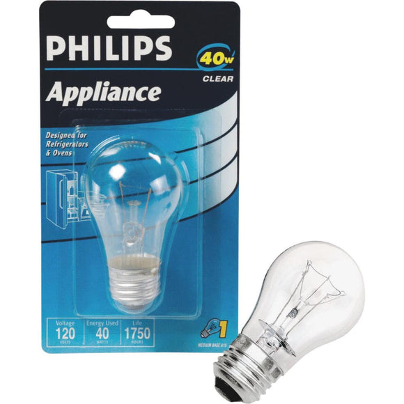 Philips 40W Clear Medium A15 Incandescent Appliance Light Bulb