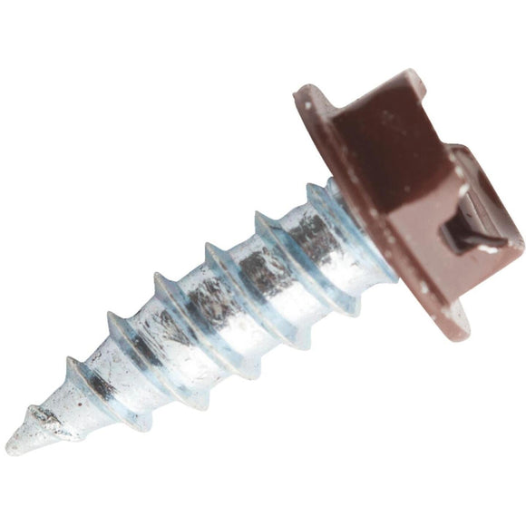 Do it #8 x 1/2 In. Brown Slotted Hex Washer Head Screw (100 Ct.)