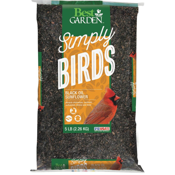 Best Garden 5 Lb. Black Oil Sunflower Wild Bird Seed