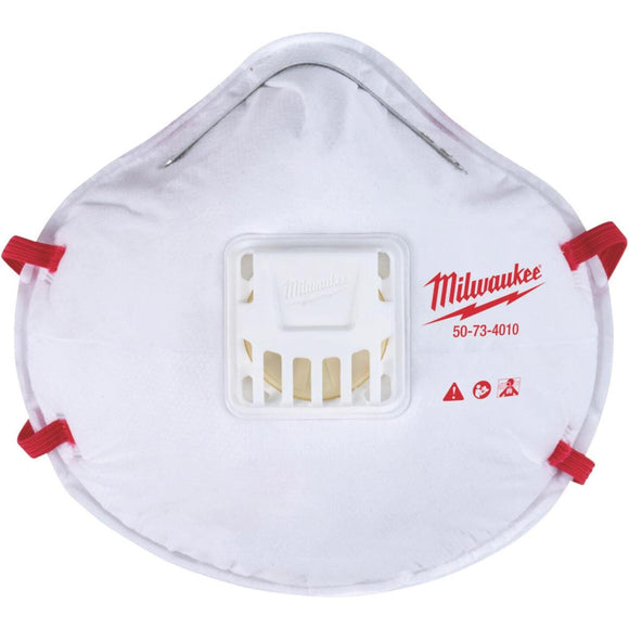 Milwaukee Disposable N95 Valved Respirator (10-Pack)