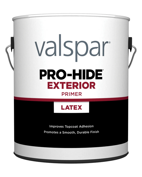 Valspar® Pro-Hide® Exterior Latex Primer 1 Gallon White (1 Gallon, White)