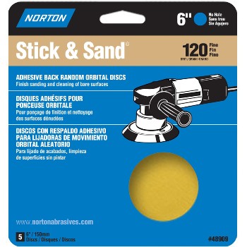 Norton 07660702498 48909 6 120 Stik&Sand Disc