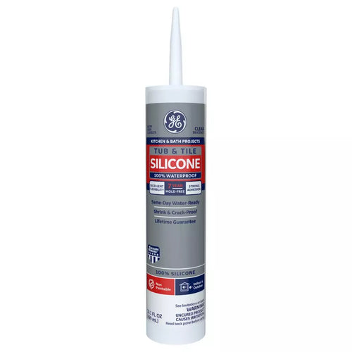 Henkel Corp GE Tub & Tile Silicone 1® Sealant (10.1OZ CARTRIDGE, White)