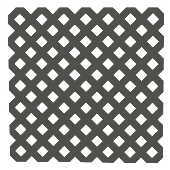 Dimensions 4 Ft. W x 8 Ft. L x 3/16 In. Thick Black Vinyl Privacy Lattice Panel