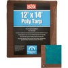 Do it Best 1 Side Green/1 Side Brown Woven 12 Ft. x 14 Ft. Medium Duty Poly Tarp