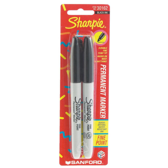 Sharpie Black Fine Point Permanent Marker (2-Pack)