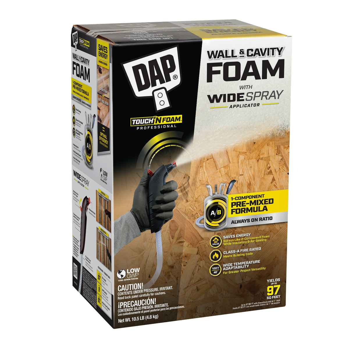 Dap Touch ‘N Foam Professional® Wall & Cavity Foam (10.5 LB, Cream ...