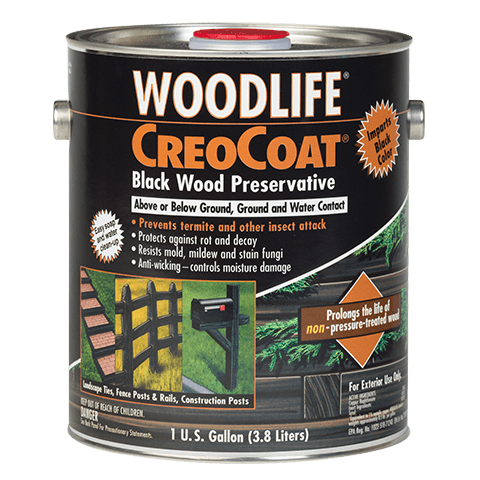 Rust-Oleum Wolman Creocoat Woodlife Water Based Wood Preservative 1 Gal Black (1 Gallon, Black)