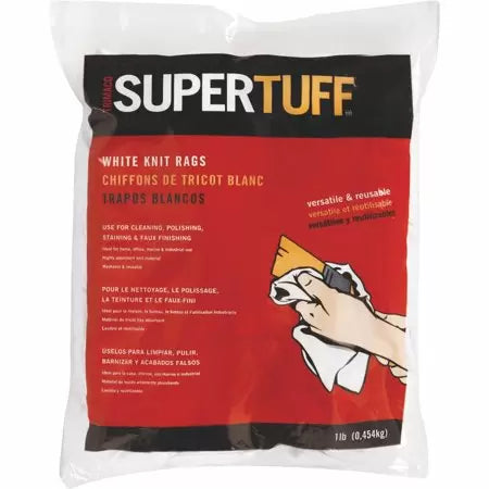 Trimaco SuperTuff 1 Lb. White Staining Rags (1 lb, White)