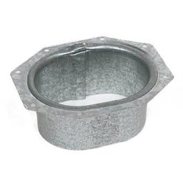 Gutter Outlet, C Style, Mill Finish Aluminum, 2 x 3-In.