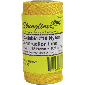 Stringliner 35100 Twisted Construction Line Roll, Gold ~ #18 270