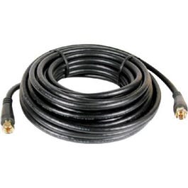 25-Ft. Black RG6 Coaxial Cable With 