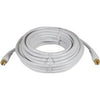 25-Ft. White RG6 Coaxial Cable With F Connectors