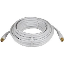 25-Ft. White RG6 Coaxial Cable With 