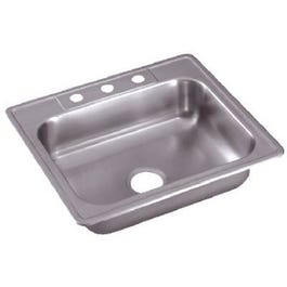 25 x 22 x 6-Inch  Stainless-Steel Single Compartment Kitchen Sink