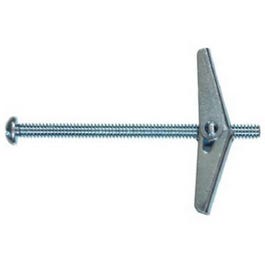 Hillman Toggle Bolt, Spring Wing, Round Head, 1/4 x 4-In.