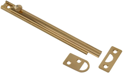 4  SOLID BRASS SURFACE BOLT