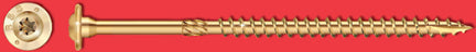 STRUCTURAL SCREW 5/16 X 6 IN GOLD