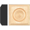 House of Fara 7/8 In. x 2-1/2 In. Unfinished Pine Rosette