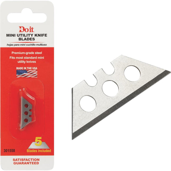 Do it 2-Point Mini 1 In. Utility Knife Blade (5-Pack)