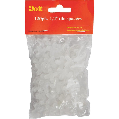 Do it 1/4 In. White Hard Tile Spacers (100-Pack)