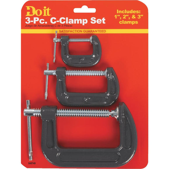 Do it 1 In., 2 In. & 3 In. C-Clamp Set (3-Piece)