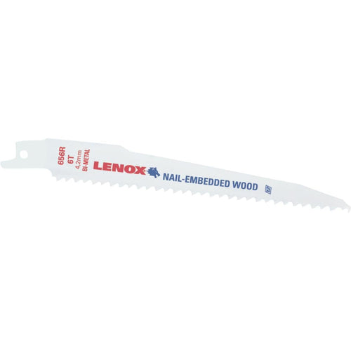 Lenox 6 In. 6 TPI Wood w/Nails Reciprocating Saw Blade