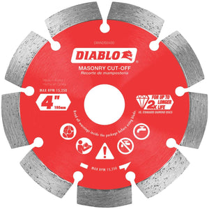 Diablo 4 In. Segmented Rim Dry/Wet Cut Diamond Blade