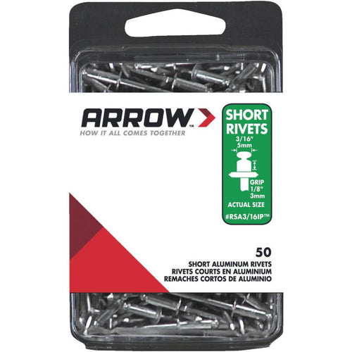 Arrow 3/16 In. x 1/8 In. Aluminum IP Rivet (50 Count)