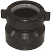 Charlotte Pipe 1-1/2 In. x 1-1/2 In. HUB x Tubular Black ABS Waste Adapter