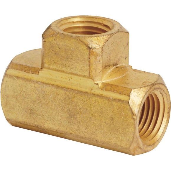 Milton 1/4 In. NPT Brass Female Air Hose Tee