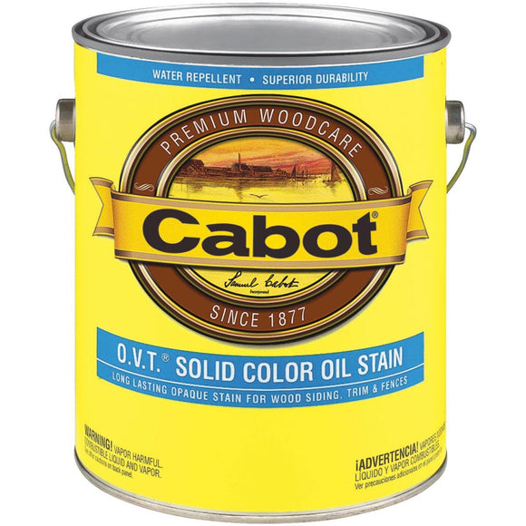 Cabot VOC Compliant O.V.T. Solid Color Exterior Stain, Neutral Base, 1 Gal.