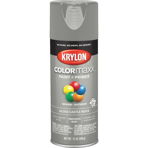 Krylon ColorMaxx 12 Oz. Gloss Spray Paint, Castle Rock